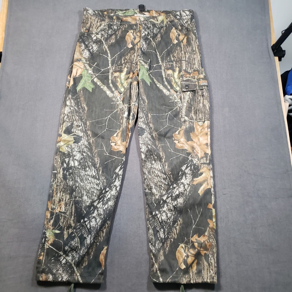 ScentLok Hunting Cargo Pants Mens Large Camo Odor Eliminating Stealth Forest